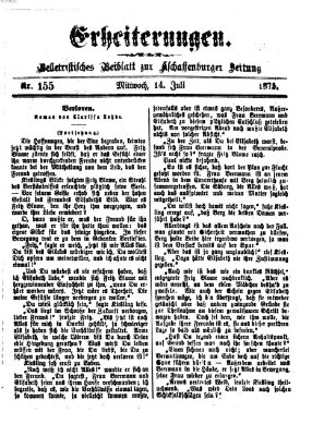 Erheiterungen (Aschaffenburger Zeitung) Mittwoch 14. Juli 1875