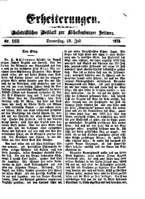 Erheiterungen (Aschaffenburger Zeitung) Donnerstag 29. Juli 1875