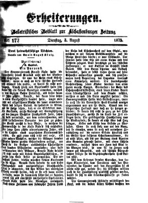 Erheiterungen (Aschaffenburger Zeitung) Dienstag 3. August 1875