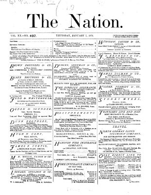 The nation Donnerstag 7. Januar 1875