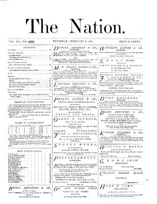 The nation Donnerstag 4. Februar 1875