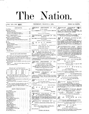 The nation Donnerstag 18. März 1875