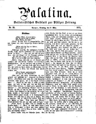 Palatina (Pfälzer Zeitung) Dienstag 9. März 1875