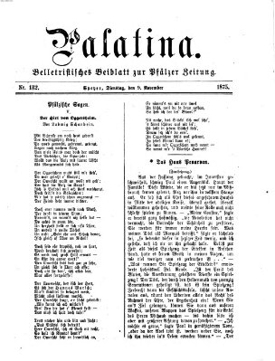 Palatina (Pfälzer Zeitung) Dienstag 9. November 1875