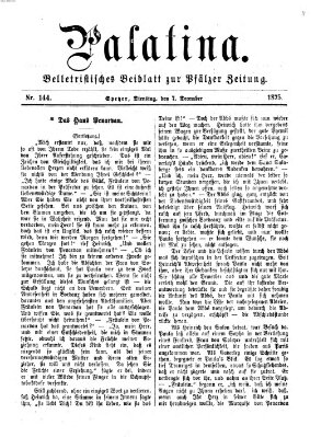 Palatina (Pfälzer Zeitung) Dienstag 7. Dezember 1875