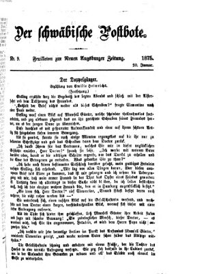 Der schwäbische Postbote (Neue Augsburger Zeitung) Mittwoch 20. Januar 1875