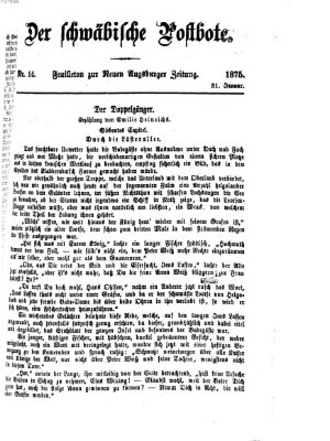 Der schwäbische Postbote (Neue Augsburger Zeitung) Sonntag 31. Januar 1875