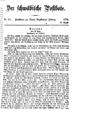 Der schwäbische Postbote (Neue Augsburger Zeitung) Donnerstag 26. August 1875