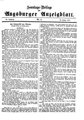 Augsburger Anzeigeblatt Sonntag 24. Januar 1875
