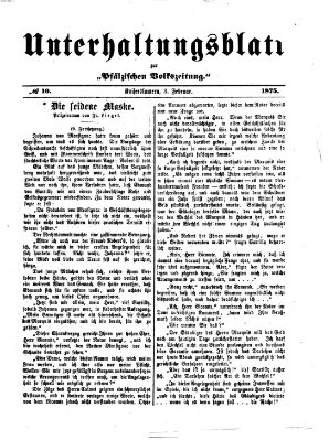 Unterhaltungsblatt zur Pfälzischen Volkszeitung (Pfälzische Volkszeitung) Mittwoch 3. Februar 1875