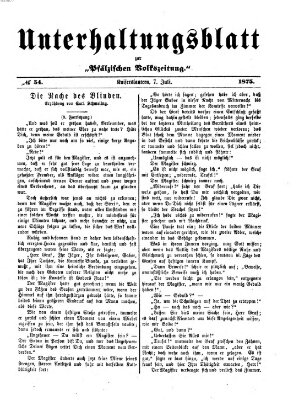 Unterhaltungsblatt zur Pfälzischen Volkszeitung (Pfälzische Volkszeitung) Mittwoch 7. Juli 1875