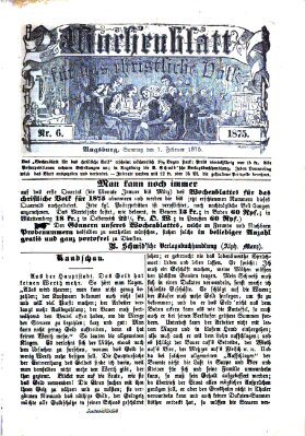 Wochenblatt für das christliche Volk Sonntag 7. Februar 1875