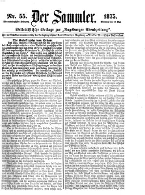 Der Sammler (Augsburger Abendzeitung) Mittwoch 19. Mai 1875