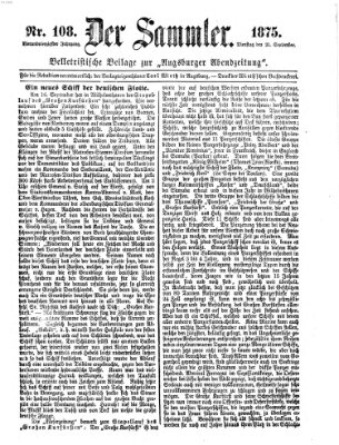 Der Sammler (Augsburger Abendzeitung) Dienstag 21. September 1875