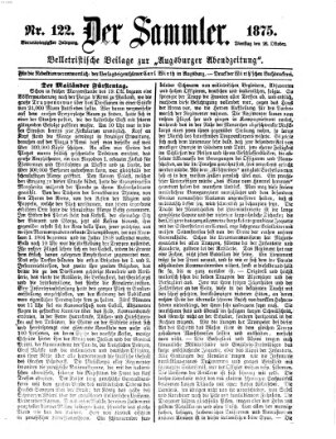 Der Sammler (Augsburger Abendzeitung) Dienstag 26. Oktober 1875
