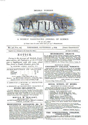 Nature Donnerstag 9. September 1875
