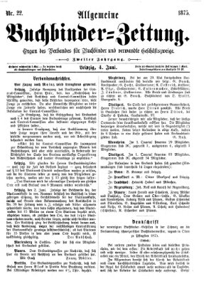 Allgemeine Buchbinderzeitung Freitag 4. Juni 1875