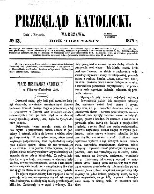 Przegląd Katolicki Donnerstag 1. April 1875