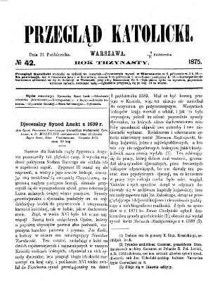 Przegląd Katolicki Donnerstag 21. Oktober 1875