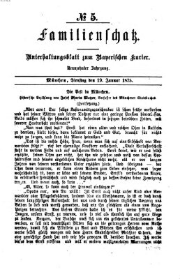 Familienschatz (Bayerischer Kurier) Dienstag 19. Januar 1875