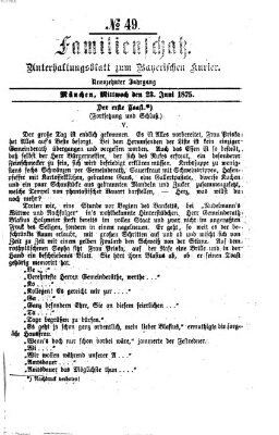 Familienschatz (Bayerischer Kurier) Mittwoch 23. Juni 1875
