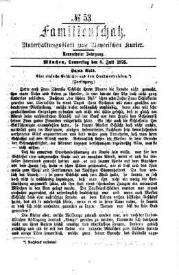 Familienschatz (Bayerischer Kurier) Donnerstag 8. Juli 1875