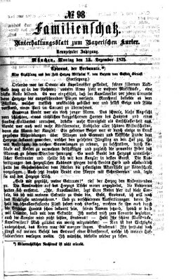 Familienschatz (Bayerischer Kurier) Montag 13. Dezember 1875