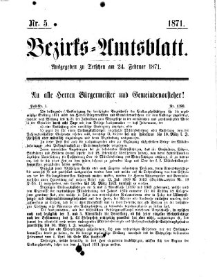 Bezirks-Amtsblatt Freitag 24. Februar 1871