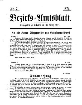 Bezirks-Amtsblatt Samstag 18. März 1871