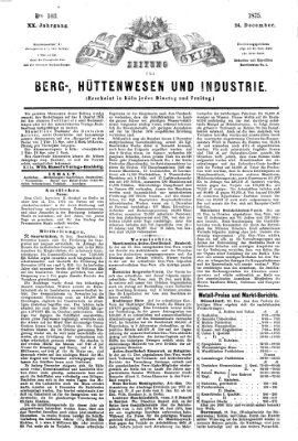 Der Berggeist Freitag 24. Dezember 1875