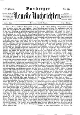 Bamberger neueste Nachrichten Montag 30. August 1875