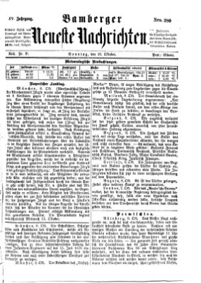Bamberger neueste Nachrichten Sonntag 10. Oktober 1875
