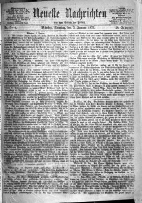 Neueste Nachrichten aus dem Gebiete der Politik Sonntag 3. Januar 1875