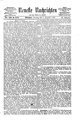 Neueste Nachrichten aus dem Gebiete der Politik Sonntag 5. Dezember 1875