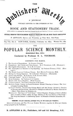 Publishers' weekly Samstag 20. Februar 1875
