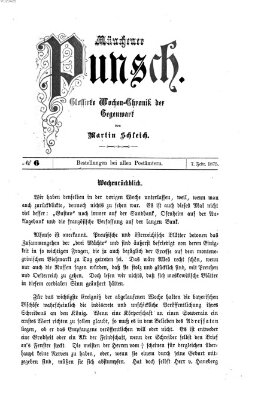 Münchener Punsch Sonntag 7. Februar 1875