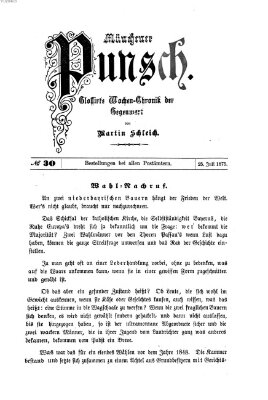 Münchener Punsch Sonntag 25. Juli 1875