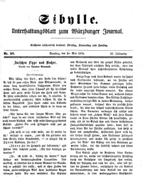 Sibylle (Würzburger Journal) Samstag 15. Mai 1875