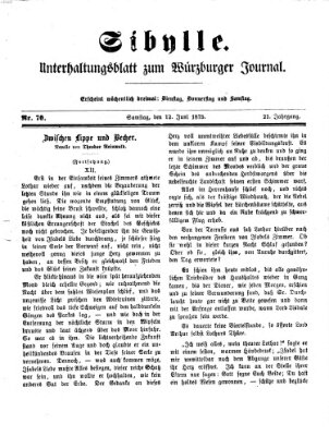 Sibylle (Würzburger Journal) Samstag 12. Juni 1875