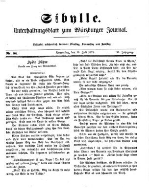 Sibylle (Würzburger Journal) Donnerstag 15. Juli 1875
