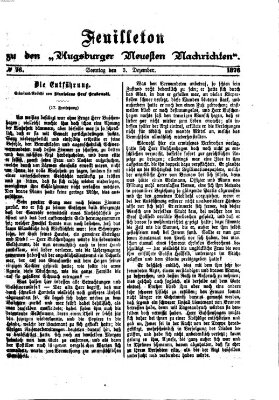 Augsburger neueste Nachrichten Sonntag 3. Dezember 1876