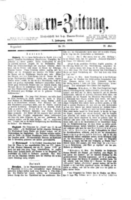 Bauern-Zeitung Donnerstag 18. Mai 1876