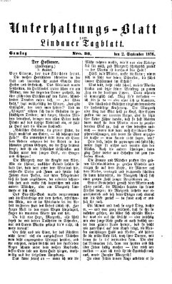 Lindauer Tagblatt für Stadt und Land Samstag 2. September 1876