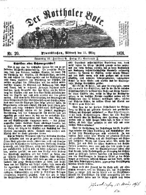Rottaler Bote Mittwoch 15. März 1876