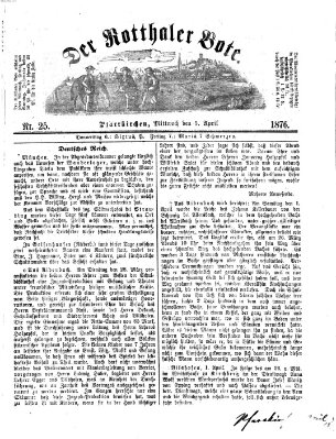 Rottaler Bote Mittwoch 5. April 1876