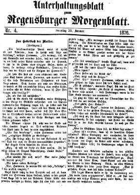Regensburger Morgenblatt Sonntag 23. Januar 1876
