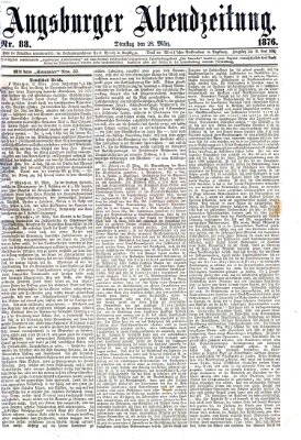 Augsburger Abendzeitung Dienstag 28. März 1876