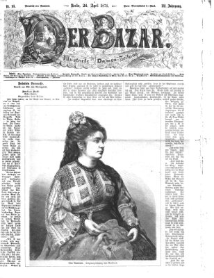 Der Bazar Montag 24. April 1876