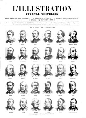 L' illustration Samstag 12. Februar 1876