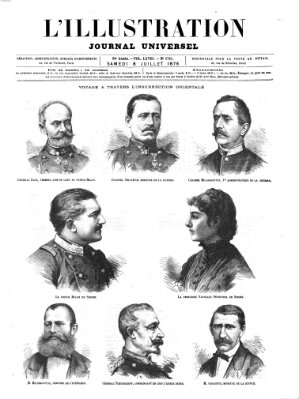 L' illustration Samstag 8. Juli 1876